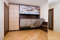 Photos of a wardrobe with a built-in bed 